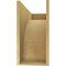 Ekena Millwork 11"W x 33"D x 22"H Classic Huntington Rough Cedar Woodgrain TimberThane Corbel, Primed Tan CORUR11X33X22HUNRCPR - alternate 6